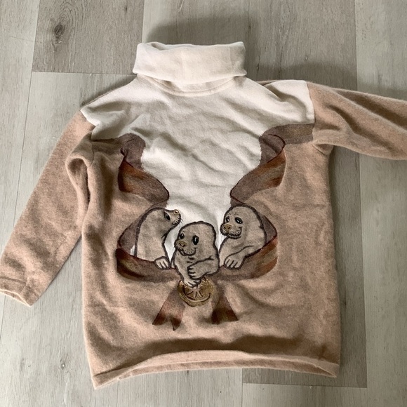Iceberg History Sweater size M two tones seals 🦭 - Picture 4 of 16